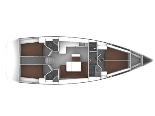 Sailboat BAVARIA 46 CRUISER Plan du bateau