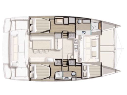 Catamaran Bali - Catana Bali 4.1 Boat layout