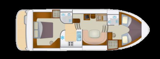 Houseboat Europa 400 Boot Grundriss