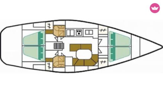 Sailboat Beneteau Océanis Clipper 461 Boat design plan