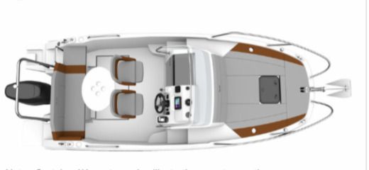 Motorboat Beneteau Flyer 6_Sundeck Plano del barco