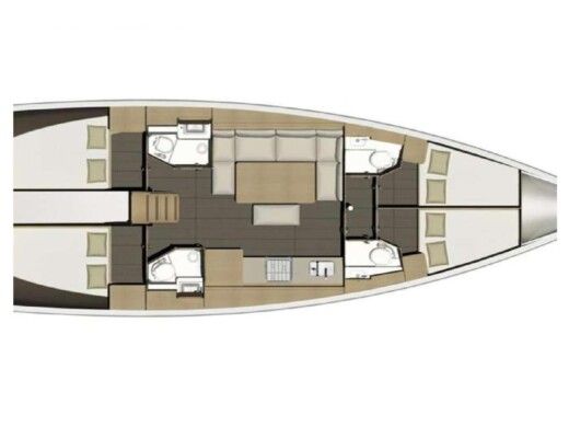 Sailboat DUFOUR 460 GL Plan du bateau