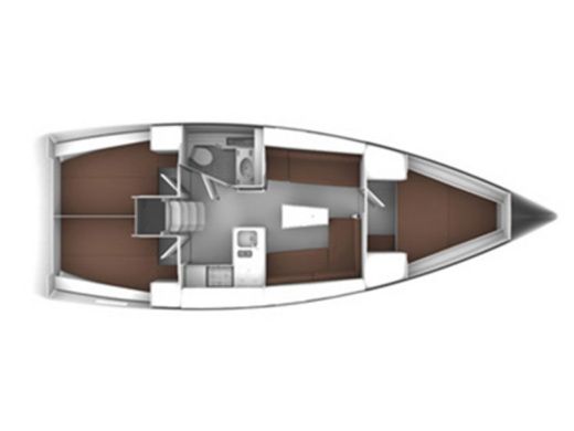 Sailboat BAVARIA 37 CRUISER Plan du bateau