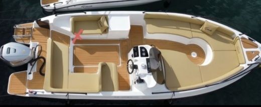 Motorboat Gaia Italy 220 Plattegrond van de boot