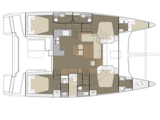 Catamaran Dufour Dufour 48 boat plan