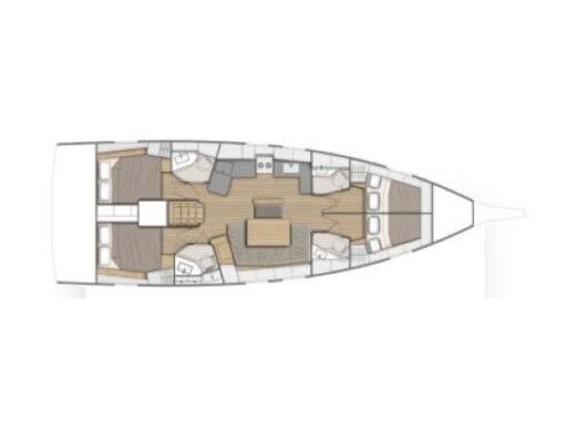 Sailboat Beneteau Oceanis 46.1 boat plan