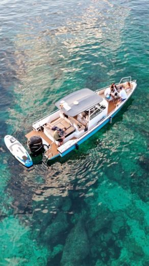 Motorboat Axopar 28 T-top Plano del barco