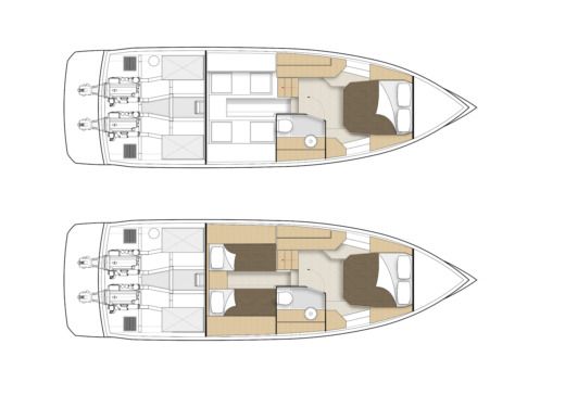 Motorboat Pardo Yachts 38 boat plan