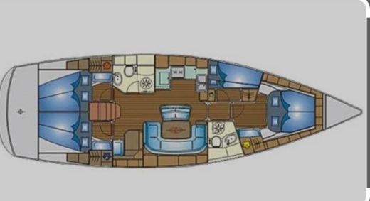 Sailboat Bavaria 46 Cruiser Boat design plan