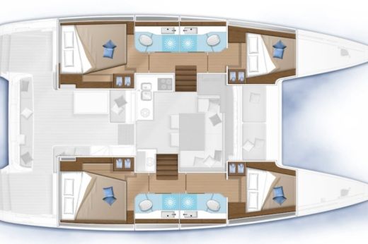 Catamaran  Lagoon 40 Plan du bateau