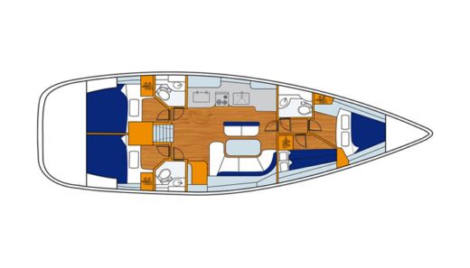 Sailboat Beneteau Oceanis Clipper 473 Boat design plan