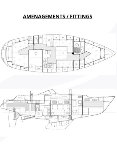 Sailboat Hallberg Rassy Hr36 boat plan