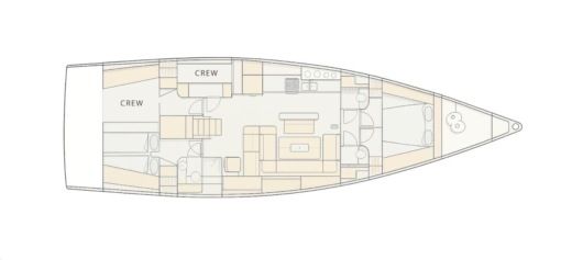 Sailboat Hanse Custom Yacht Boot Grundriss