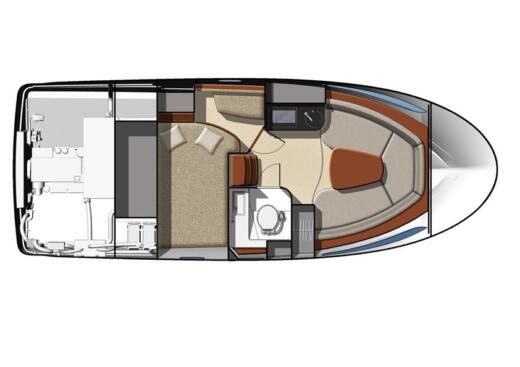 Motorboat Jeanneau Leader 8 boat plan