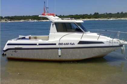 Charter Motorboat Rio 600 Cabin Fish Narbonne Plage