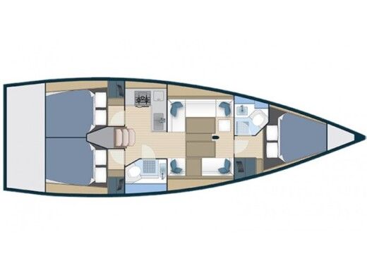 Sailboat HANUNIA More 40 boat plan