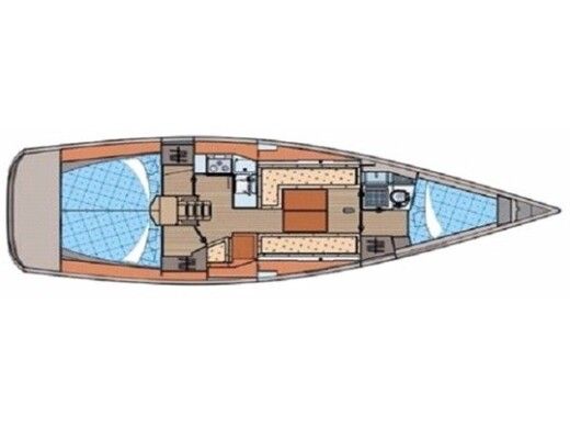 Sailboat ELAN 434 Impression Plan du bateau