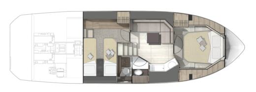 Motorboat Cranchi Z35 Plano del barco