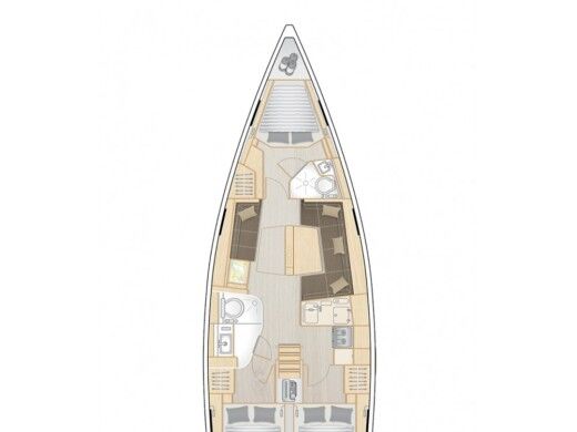 Sailboat HANSE 418 boat plan