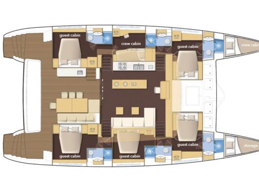 Catamaran Lagoon Lagoon 620 boat plan