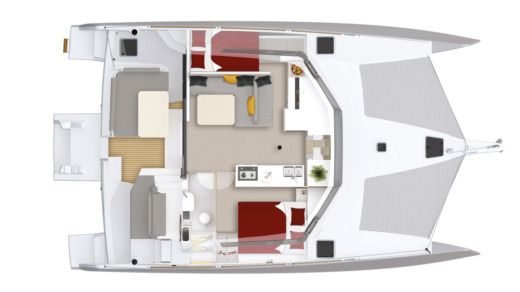 Catamaran NEEL NEEL 43 Plattegrond van de boot