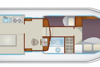 Location Péniche Locaboat Pénichette 935 W Plateau des lacs mecklembourgeois