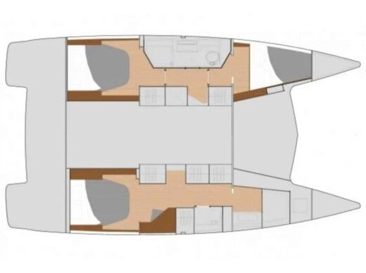 Catamaran Fountaine Pajot Lucia 40 Boat layout