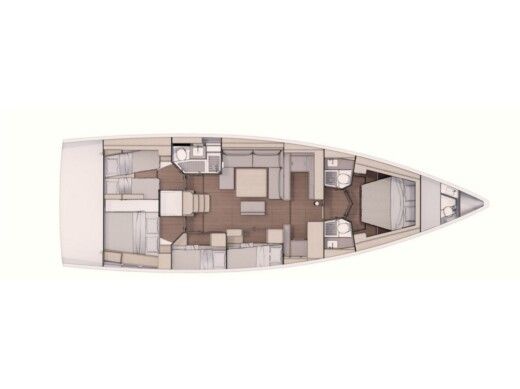 Sailboat Dufour Dufour 530 Boat layout