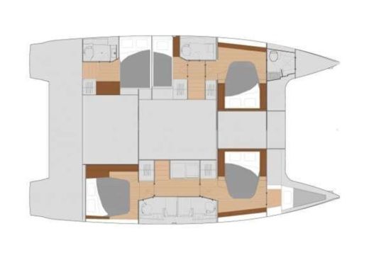 Catamaran Foutaine Pajot Saona 47 boat plan