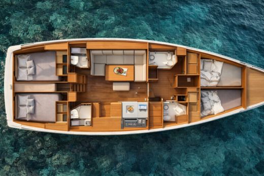 Sailboat Dufour Dufour 460 Gl boat plan